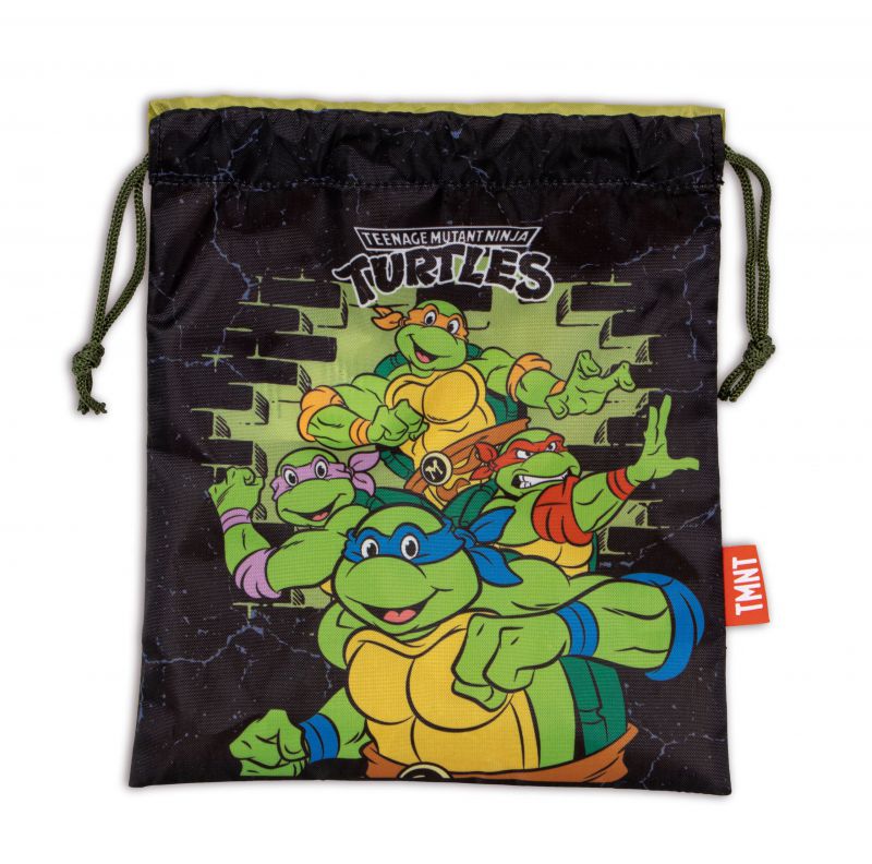 Bolsa merienda 26.5x21.5cm de tortugas ninja